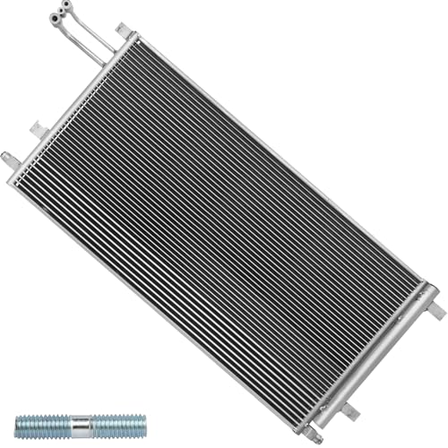 Air Conditioning A/C Condenser Compatible with Cadillac, Chevrolet and GMC Vehicles # 4283, 84496856, 84537373 - Detailed View