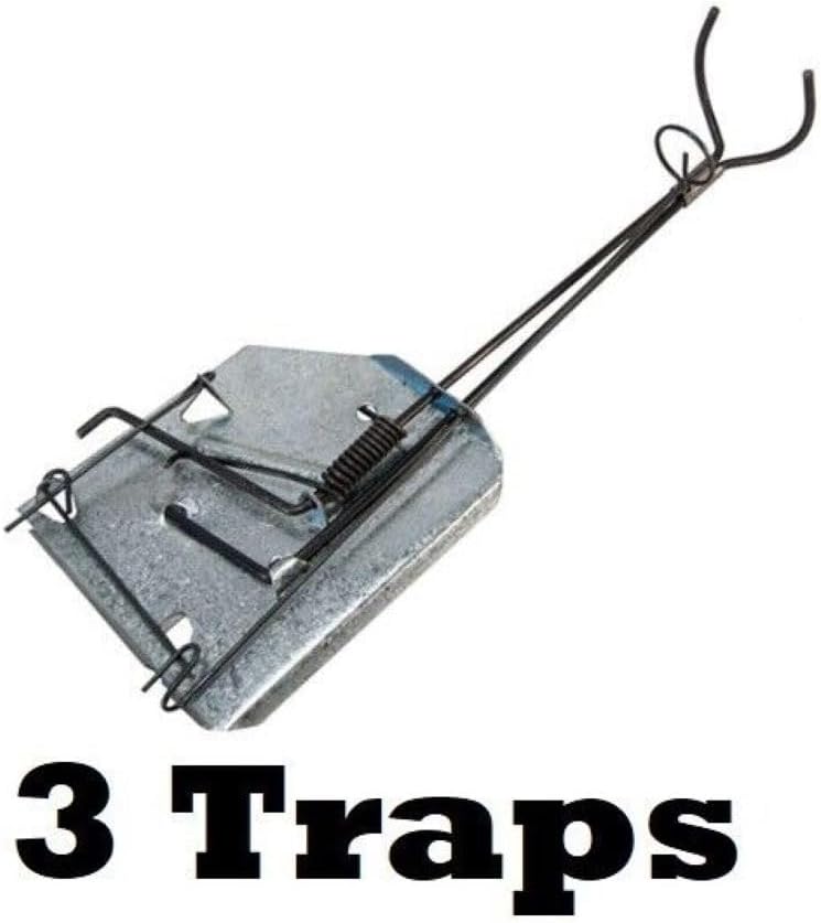 3 Cinch Sure Catch Mole and Gopher Traps - Medium Size 1 1/2 Inch Trap -USA Made