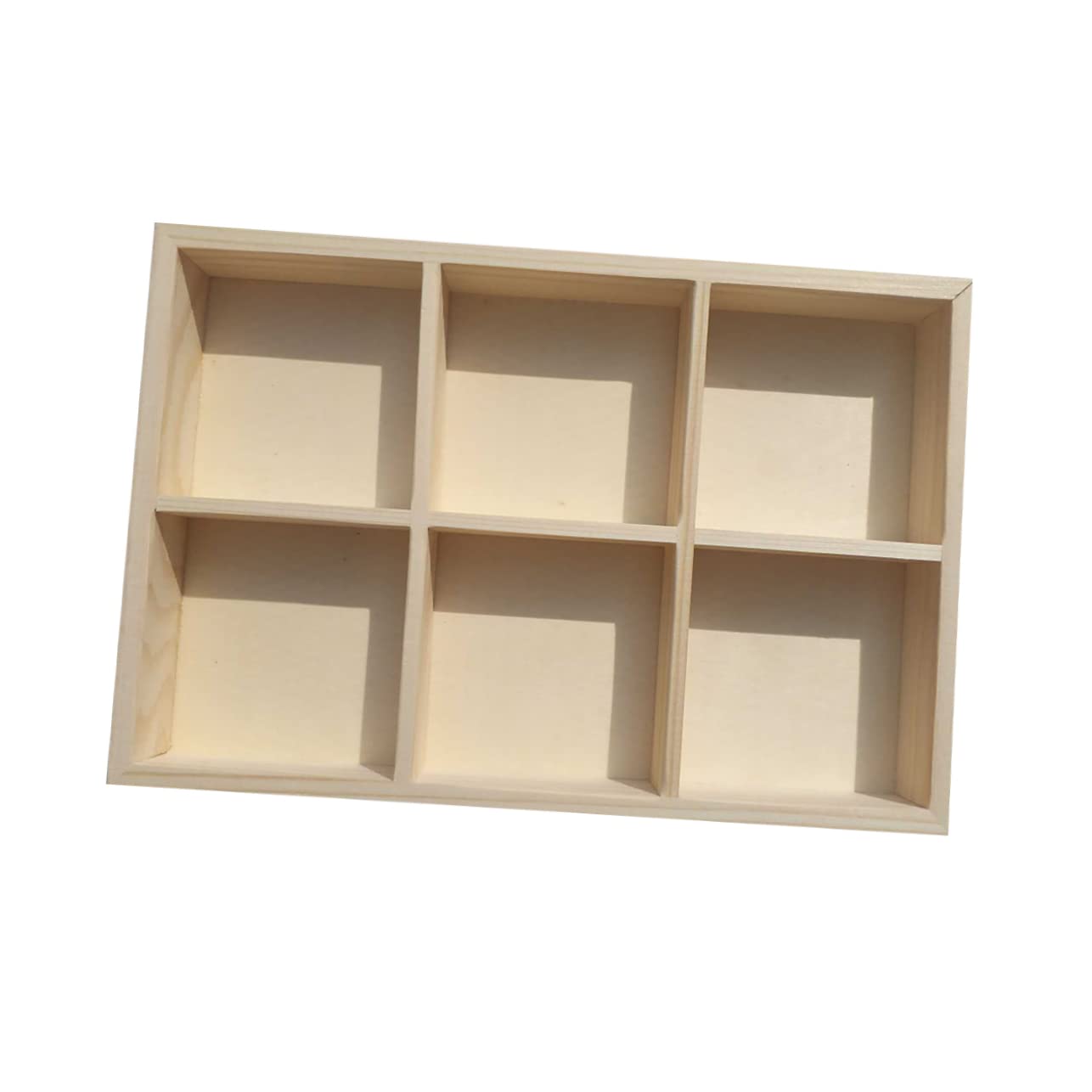 Housoutil 10 Pezzi Contenitore Pittura in Legno Massello con Scomparti Scatola Robusta per Pennelli e Colori per Scuole Casa e Laboratori Artistici