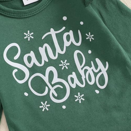 My First Chtistmas Baby Girl Outfits Ruffle Long Sleeve Romper Plaid Tutu Shorts Headband Socks 4pcs Fall Clothes4