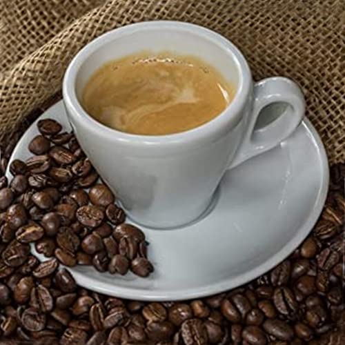 Cuisinox White Porcelain Espresso Cups And Saucers Set, 2 Oz, Set Of 6 #TOP5