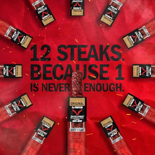 Jack Link’s Premium Cuts Beef Steak, Original, 1 oz., 12 Count – Great Protein Snack 11g of Protein and 1g of Carbs per Serving, Premium Beef - image 5
