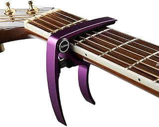 Aluminum Metal Universal Guitar Capo,Guitar Accessories,Guitar Clamp Suitable for Flat Fretboard Electric