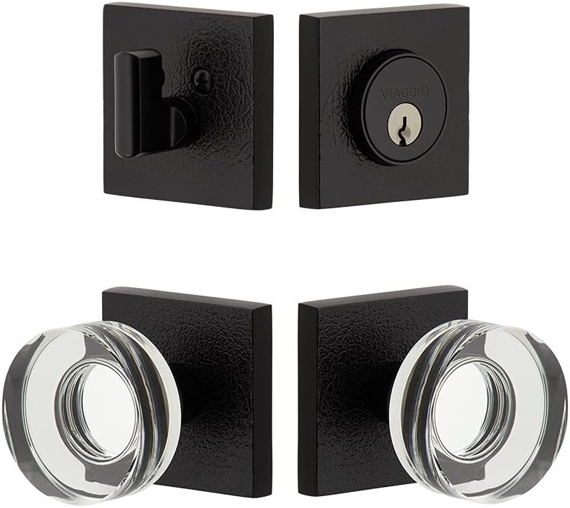 Juego De 2 Pomos De Puerta De Vidrio Clásico De Latón Antiguo De Una