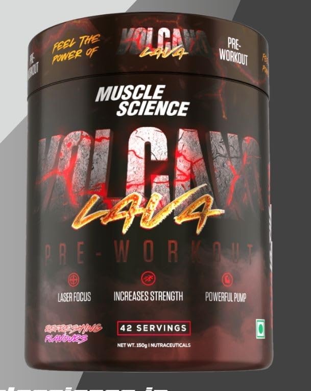 Muscle Science Volcano 42 Serv. Pre Workout, 1900 mg Beta Alanine for Endurance, 850mg Pump Matrix, 100mg Caffeine and 70 mg L- Tyrosine for Energy & Focus. (Orange) (B0C6MCB6PR) Amazon Price History, Amazon Price Tracker