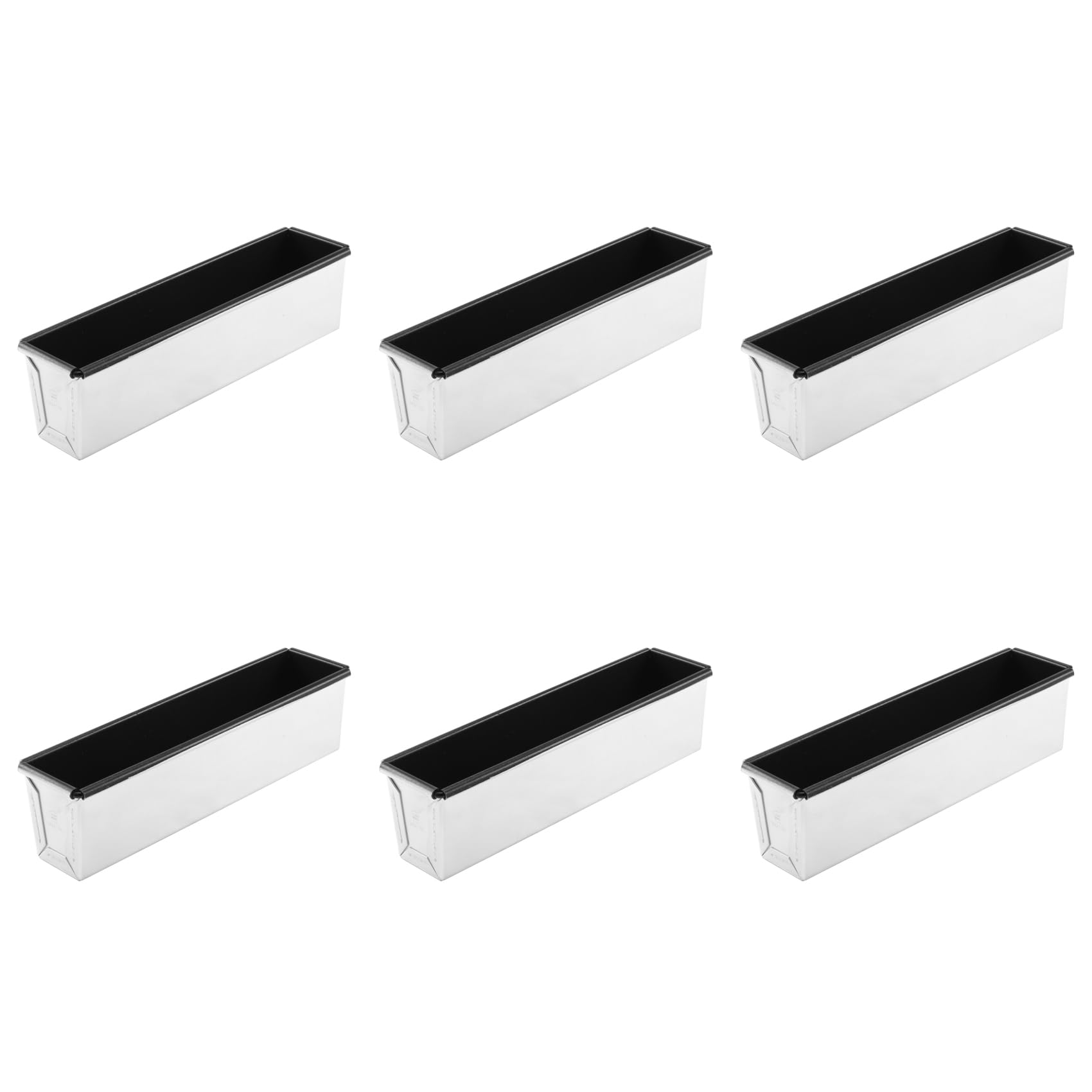 Hndhbfgrt 6X Non-Stick Rectangular Bread Mold Small Toast Box Baking Mold Cake Mold