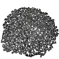500 g unregelmäßige Keramik-Mosaikfliesen, 0,5 x 2 cm, kleine Mosaikstücke, Steine für DIY-Mosaikherstellung, Handwerk, Hobby, Kunst, Heimdekoration, Wanddekoration (schwarz)