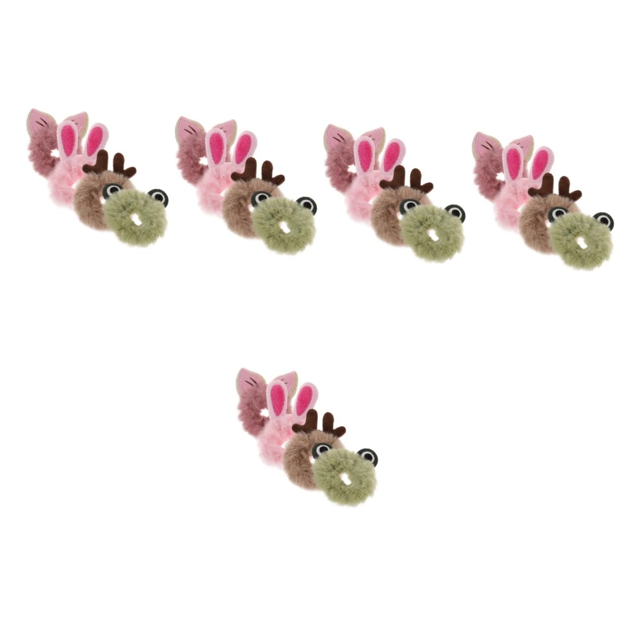 DOITOOL 20stücke Flauschige Haarbänder Lustige Cartoon Haargummis Für Mädchen Für Partys Alltag Und Festivals Eignet Sich Für Haartypen Fuzzy Scrunchies Niedlichen Designs