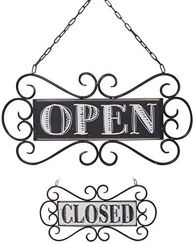 Amazon.com : NIKKY HOME Open Closed Sign for Business with Chain ...