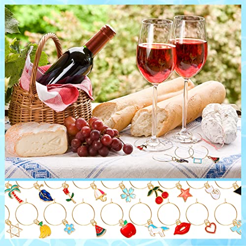 Set Of 300 Wine Glass Charms Markers Tags Identification Wine Charms Wine Glass Hoops Drink Markers Open Jump Ring Earring Beading Hoop For Jewelry Making Wine Party Favor Decoration Wedding Birthday #TOP7