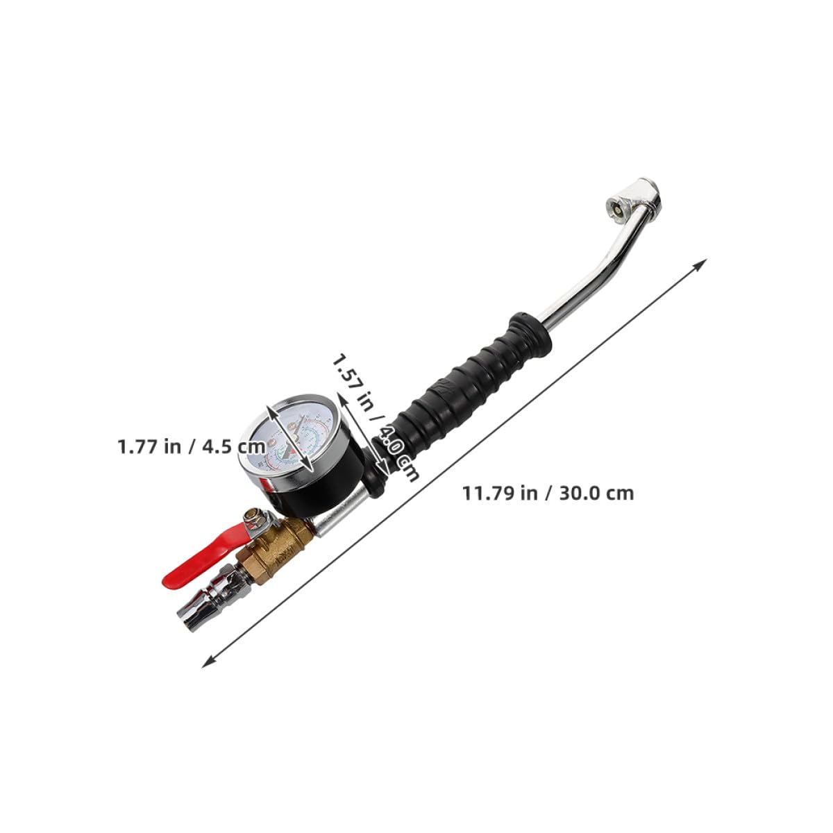 Reifenfülladapter Kunststoff Legierung mit Manometer