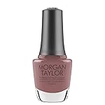 Morgan Taylor Nail Lacquer (Coming Up Roses) Brown Professional Lacquer, Vibrant, Chip-Resistant, Fast-Drying, Long-Lasting, High-Shine, Perfect for Manicures & Pedicure, 0.5 ounce.