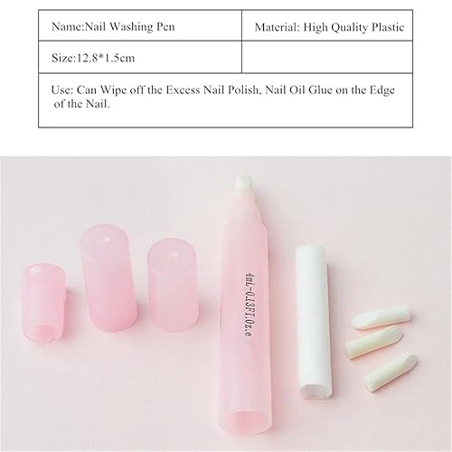 Miniatura 8 de 2 x Herramienta de manicura recargable de esmalte de uñas corrector de bordes pluma w6 puntas