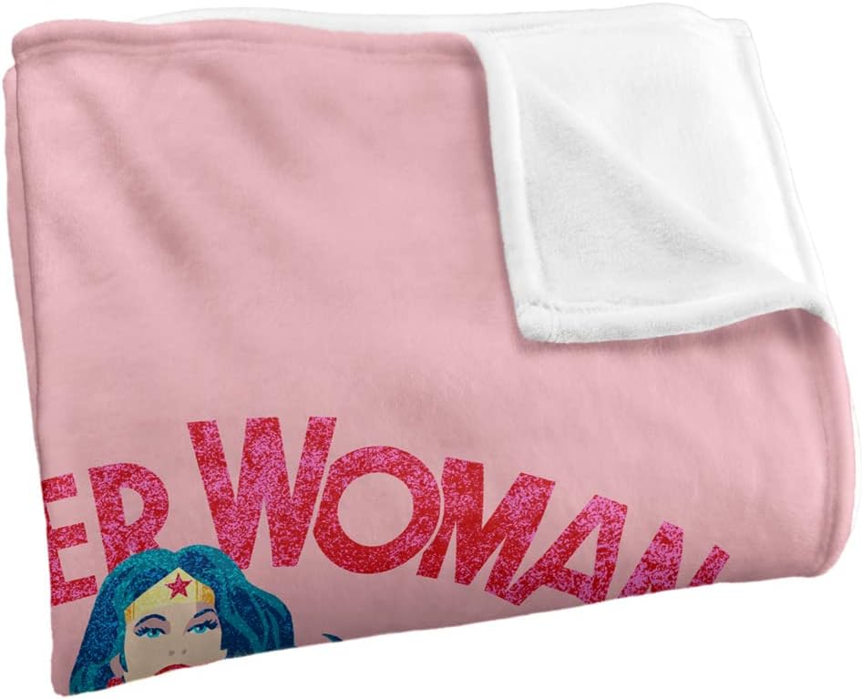 Wonder Woman WW Sparkle Silky Touch Super Soft Throw Blanket 36" x 58"