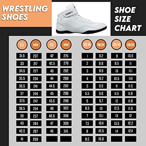 CORE Wrestling Shoes – High Traction Wrestling Shoes for Men, Women, Youth & Kids - Durable Shoes for Wrestling, Boxing, Weightlifting & Bodybuilding – Combat Sports Footwear, Lightweight Gym Shoes2
