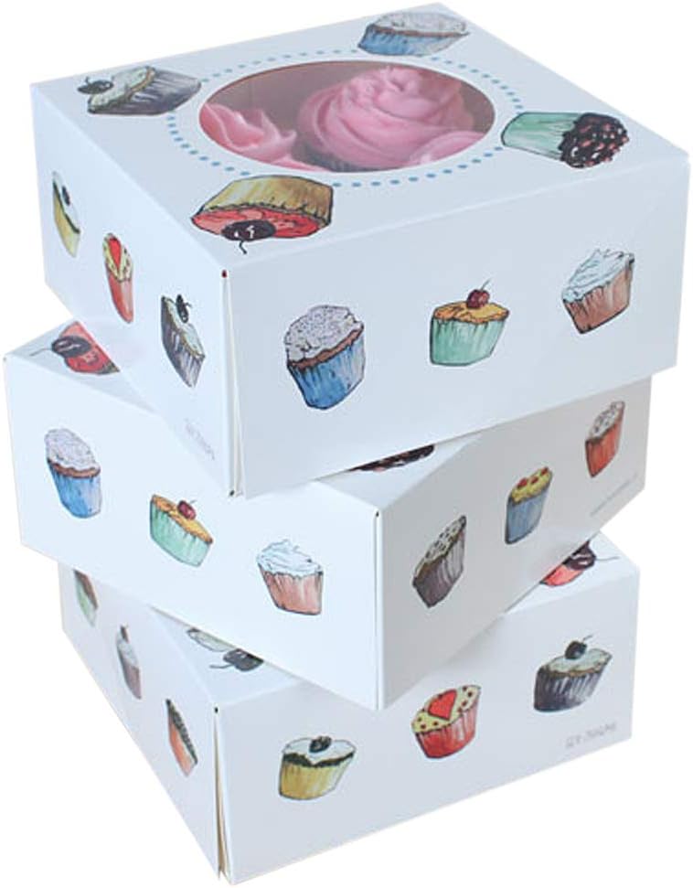 scatola di cupcake per 4