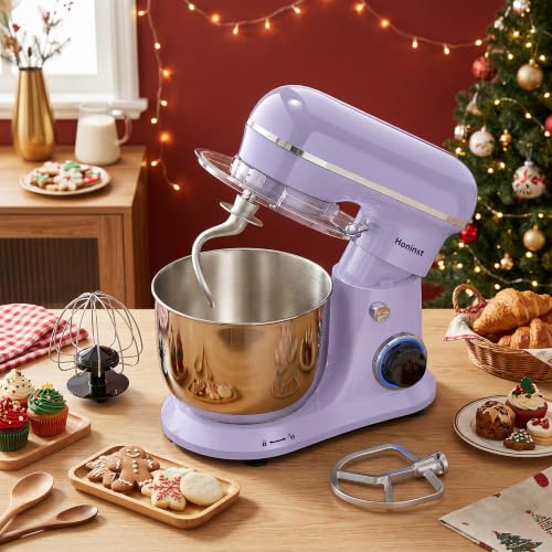 Image of Honinst 4QT Electric Stand Mixer, 10-Speed Tilt-Head Compact Kitchen Mixer