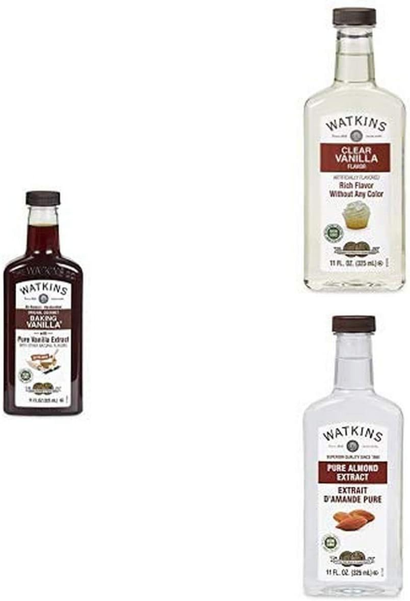 Baking Vanilla, Clear Vanilla Extract and Almond Extract Bundle