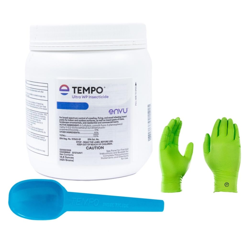 Tempo Ultra WP Powder with USA Supply Chemical Resistant Protective Gloves with Resist Technology
