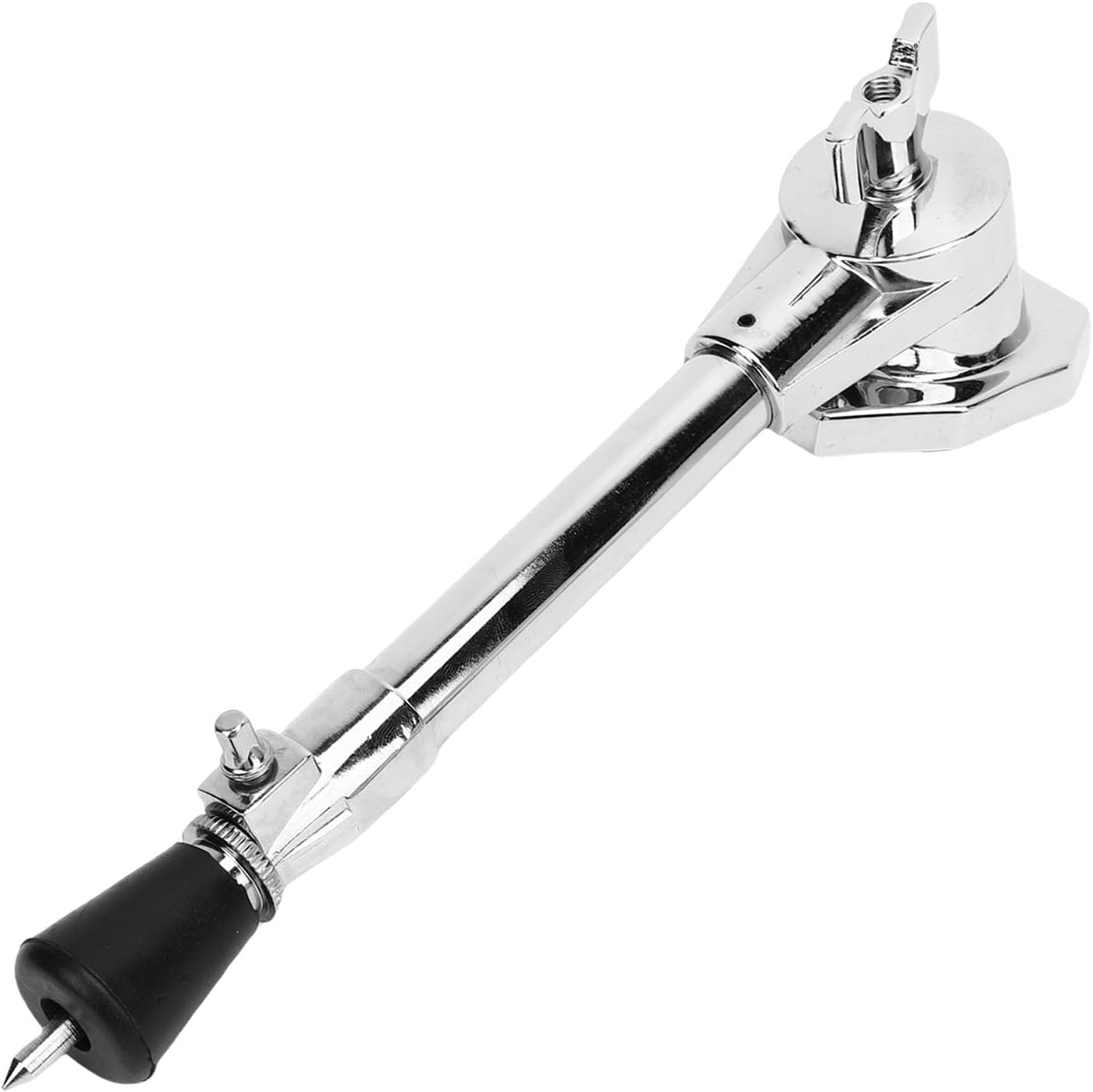 Jeffergarden Drum Spur Leg, Carbon Steel Adjustable Angle Non Slip Drum Support Stand with Sturdy Screws for Bass Stability and Replacement Parts