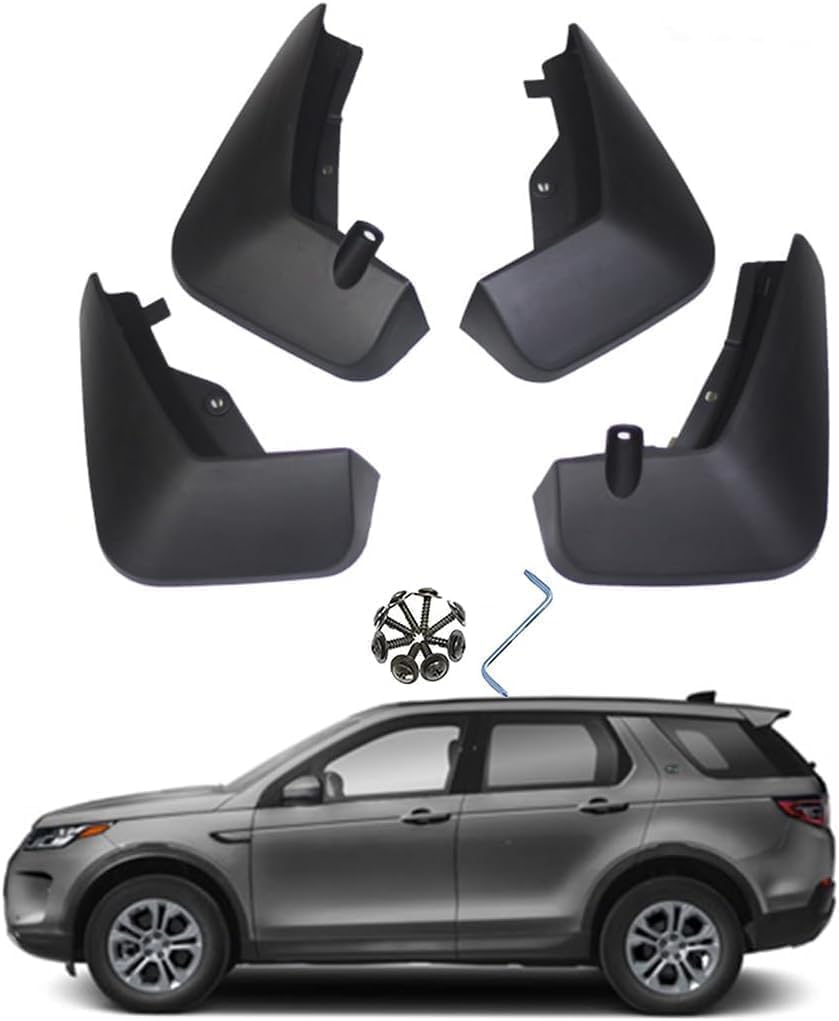Weiyh Normal No Drill Mud Flaps For Car Front Rear Wheel For Discovery Sport R-Dynamic 2020-2024