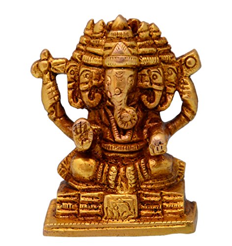 Purpledip Ganesha Ganapathi Vinayak in Panchmukhi Avatar Sculpted...