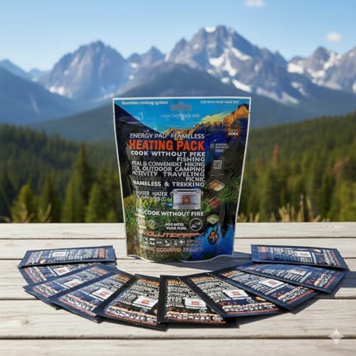 Barocook Flameless Heating Packs, 80g (2.8 oz) - Water Activated MRE Self-Heater for Camping, Fishing, Hiking and Emergency Preparedness (Pack of 10)