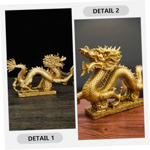 Statue de dragon en résine décoration bureau chic et original - 5