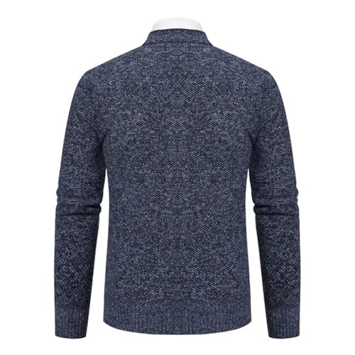 Men's Cardigan Sweaters Long Sleeve V Neck Solid Color Casual Knitted Sweater Tops3