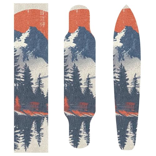 SDMKA Beautiful Sunset Mountains Skateboard Grip Tape 10