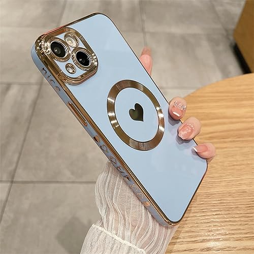 Coque de luxe iPhone 8 Plus aimantée motif coeur amour de LVTFCO