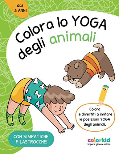 Colora lo Yoga degli animali: relax e antistress