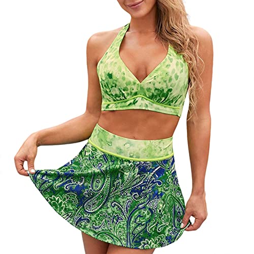 Conjunto de bikini para mujer push up de dos piezas, bikini 80 E, traje de baño brasileño, traje de baño embarazada, bikini o traje de baño, bikini de una pieza, verde, S