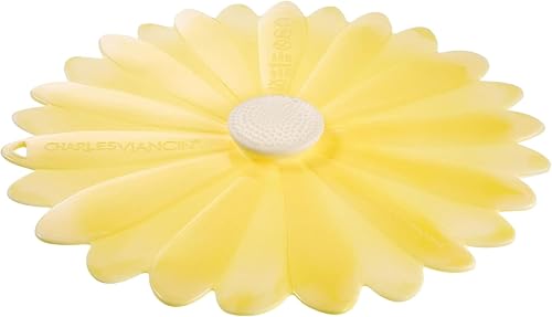 Charles Viancin - Tapa de silicona Daisy para almacenamiento de alimentos y cocinar - 6 pulgadas - Sellado hermético en cualquier superficie lisa de