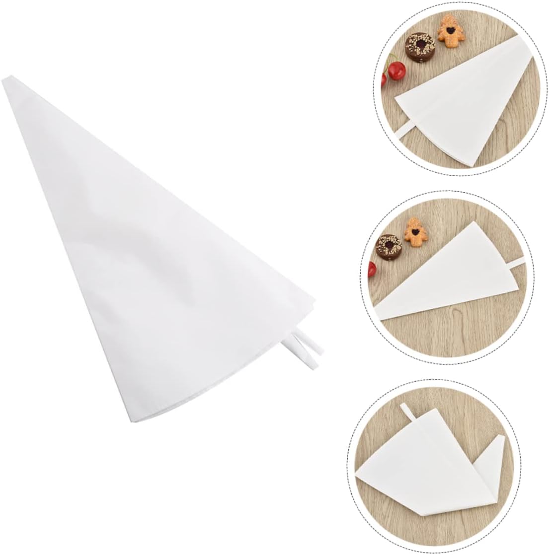 Ciieeo 3pcs Reusable Cake Decorating Piping Bags Cotton Pastry Bags for Frosting Icing Diy Cake Decoration Cupcakes Cookies Home Baking