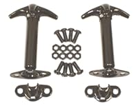 Rugged Ridge | Hood Catch Kit, Black | 11210.01 | Fits 1941-1995 Jeep CJ & Wrangler YJ