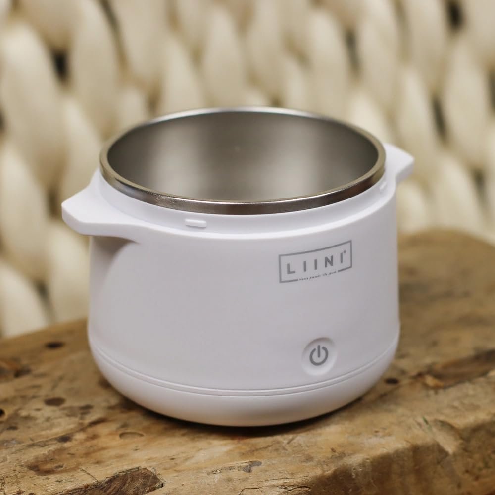 LIINI® 1.0 PRO Breiwärmer weiss - Akku Babybreiwärmer, 50W Heizleistung, vollautomatisches Erwärmen per Knopfdruck, auslaufsicher, BPA-frei, USB-C