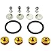 JDMSPEED Gold Universal CNC Billet Bumper Trunk Quick Release Fastener Kit