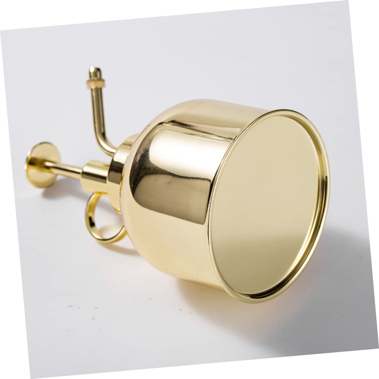 Regadera Vintage de 300ml con Bomba, Acero Inoxidable Dorado | Riego Preciso para Flores y Suculentas, Boquilla Pequeña, Uso en Cocina y Jardinería, 1 Pieza