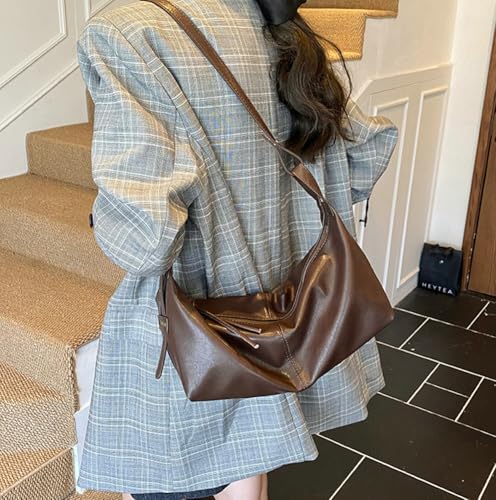 Vintage Crossbody Bags for Women PU Leather Shoulder Bag Top Handle Purse Women's Handbags Tote Bag Hobo Bags 20252