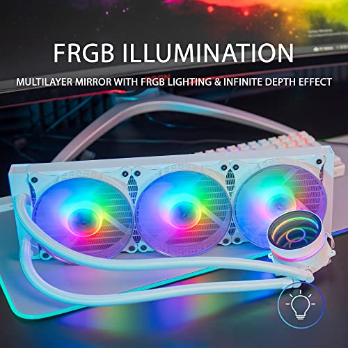 Refrigeración líquida CPU multisocket universal Mars Gaming ML-ONE360 blanca de 360mm 2