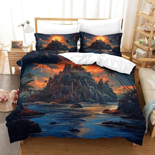 Parure de lit dragon fantastique 3D en microfibre 220x240cm