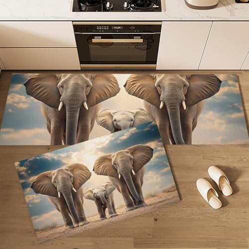 Cocina antideslizantes juegos de almohadillas de microfibra absorbente lavable 43x75 y 43x150 6