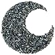 Crocon Crushed Larvikite Chips Bulk Natural Stone Quartz Pieces Irregular Shape Gemstone Tumbling Cabbing Polishing Gem Mining Chakra Balancing Reiki & Crystal Healing Home Office Décor (1/2 LB)