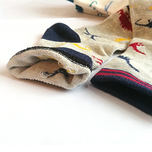 Little Kids Ankle Socks Girl Boys Cotton Cartoon Crew Socks Pack of 54