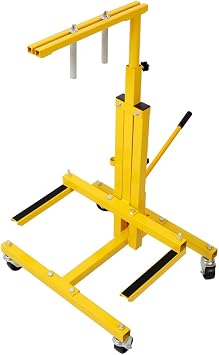 Hydraulic Door Remover and Installer Jack Hoist Lift Jack Stand Dolly, Heavy-Duty Steel Construction Car Door Mobile Stand Dolly