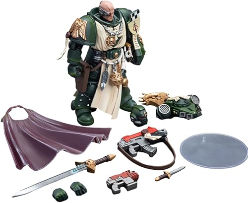 Miniatura 3 de HiPlay JoyToy Warhammer 40K Figura coleccionable Dark Angels Master con puño de poder, figuras de acción a escala 118 JT7691 (JT7691)