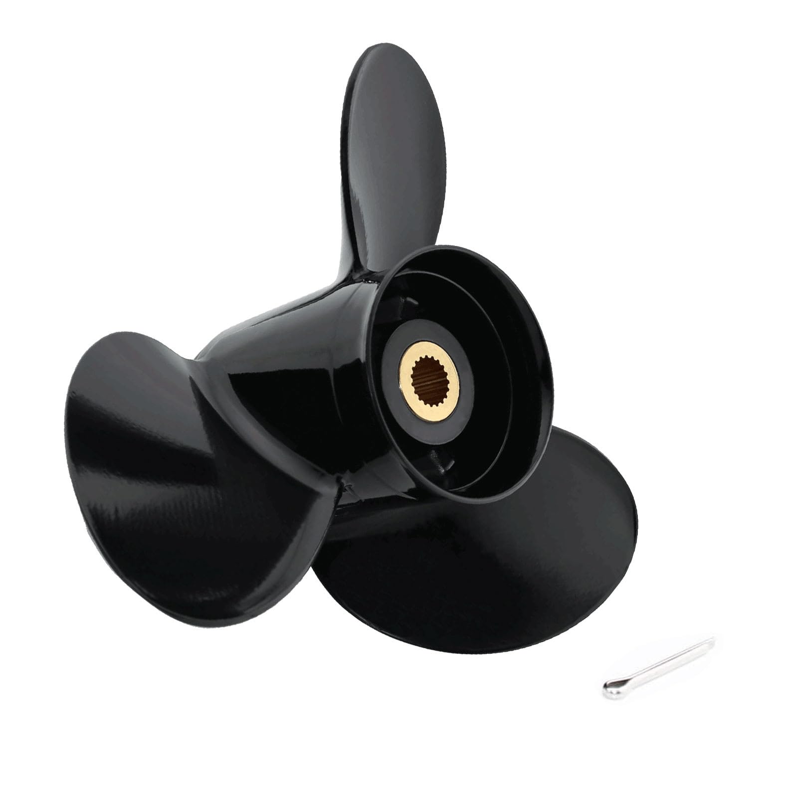 Boat Propeller 14.2x23 for Volvo Penta SX Drive Inboard Outboard Engines 130-300 HP, 14.2 x 23 Pitch Aluminum Boat Propeller, 19 Spline Tooth Boat
