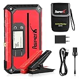 🚘 [Portable Jump Starter Powerbank] Der Asperx Starter verfügt über einen Spitzenstrom von 1000 A und eine Kapazität von 18000 mAh, um ein 12-V-Fahrzeug (7,5-Liter-Benziner oder 5,5-Liter-Dieselmotor) in 30 Sekunden zu starten. Geeignet für PKW, LKW, Motorrad, Schiff, Wohnmobil oder Traktor. Es ist klein genug, um in einem Handschuhfach aufbewahrt zu werden und leicht genug, um es mit sich zu tragen.