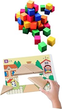 Kumon Publication KUMON Shape Cube Tsumiki + New Tangle Set, Educational Toy